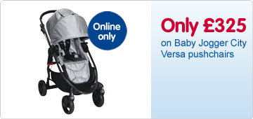 Online only - Only £325 on Baby Jogger City Versa pushchairs